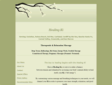 Tablet Screenshot of healingki.com